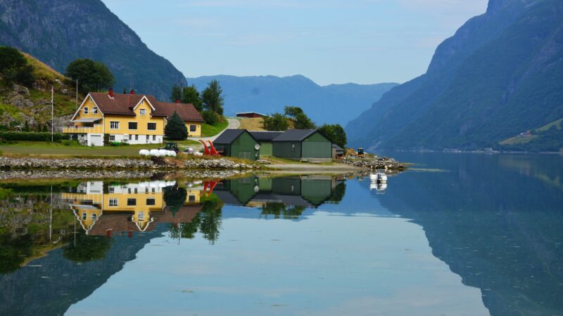 Hyefjorden Gloppen Nordfjord Vestlandet